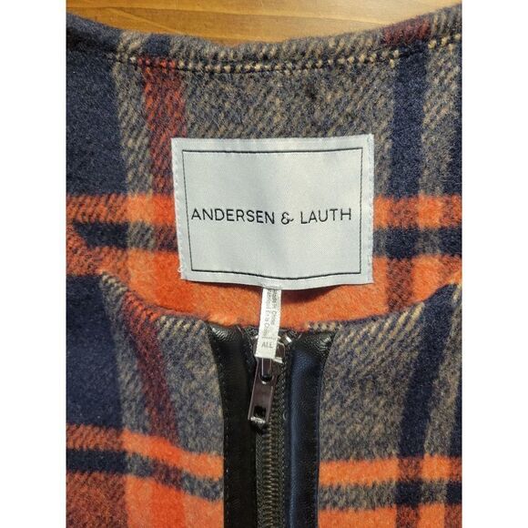 Anthropologie Andersen & Lauth Erica Attached Short Sleeve Zip Up Poncho - Picture 6 of 6